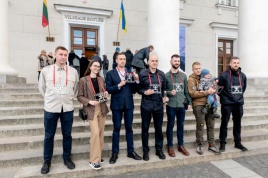 Konkurso „Lietuvos spaudos fotografija” nugalėtojai. A.Juškevičiaus nuotrauka Konkurso „Lietuvos spaudos fotografija” nugalėtojai. A.Juškevičiaus nuotrauka